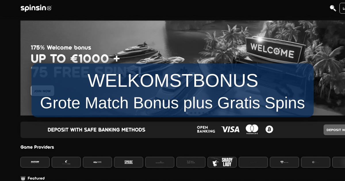 Spinsino Casino welcome bonus